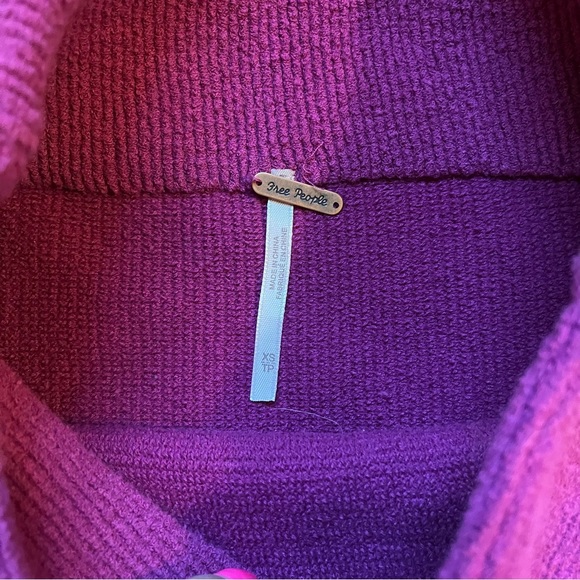 Free People Ottoman Slouchy Tunic in fuchsia size XS - Picture 4 of 6